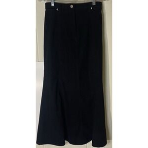 Denim‎ & Co. Black Western Style Skirt - Women's Small
